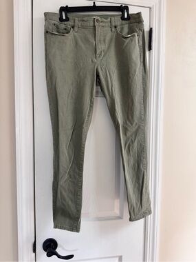 J. Crew Stretch Pants in Olive